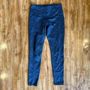 Mondetta Women’s Blue Patterned Leggings Performance Luxury Size Small